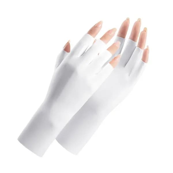 Новые женские эластичные перчатки Ice Silk с защитой от ультрафиолета и защитой от солнца