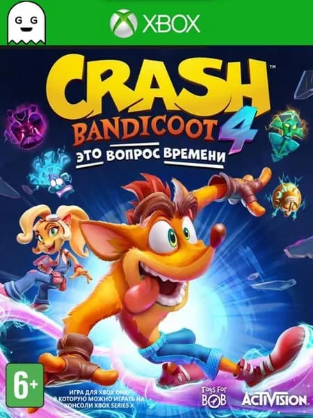 Игра Crash Bandicoot 4: Это вопрос времени, цифровой ключ для Xbox One/Series X S, Русский язык