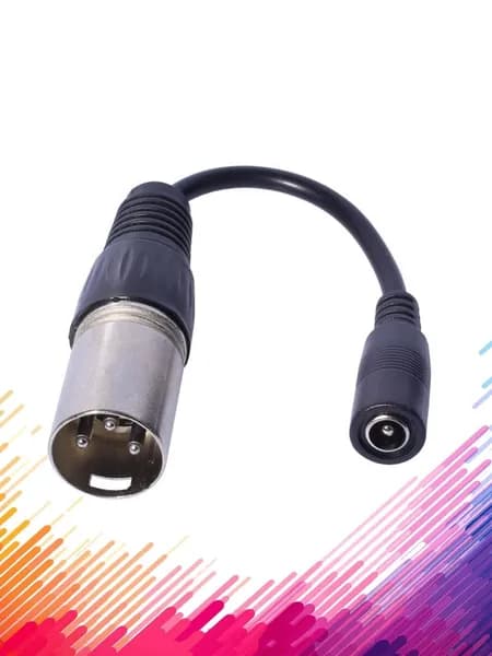 15 см адаптерный кабель 5.5x2.1 мм к M16/12 XLR IEC320-C13 DC5525 DC8016, - к XLR