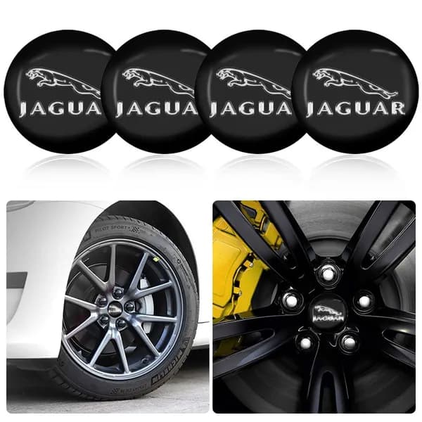 4 штуки ягуар (Jaguar) автомобильных колпачков для ступиц диаметром 56 мм