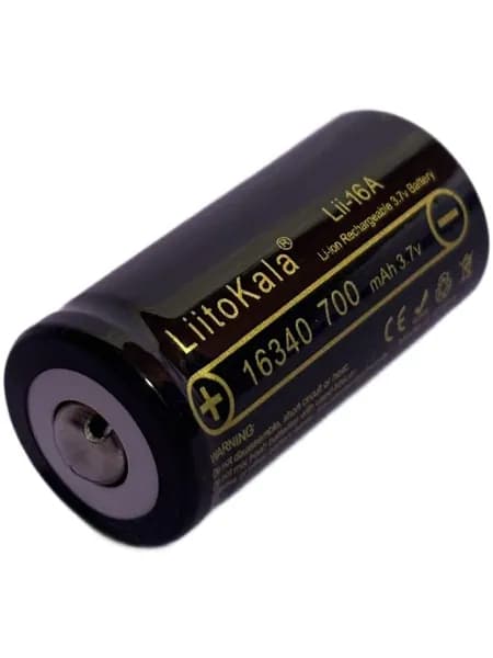 Аккумуляторная батарейка LiitoKala Lii-16A 16340 - 700 mAh, 3,7 V