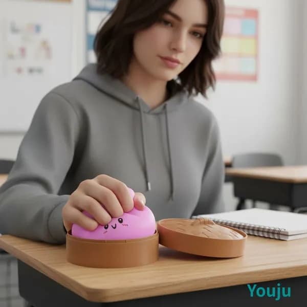 Симулятор пельменя из ТПР, фиолетовый, с паровой корзиной, 85 60 60 мм
