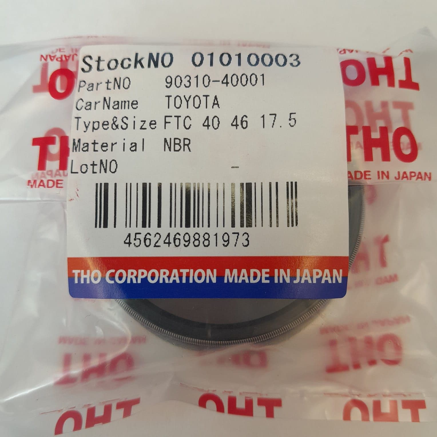 Сальник полуоси задний наружный THO 01010003; Toyota OEM 90310-40001
