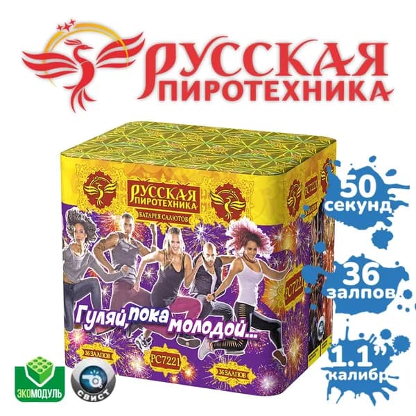 Фейерверк "Гуляй пока молодой..." (36 залпов)