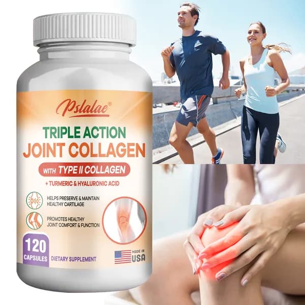 Капсулы Pslalae Joint Collagen - содержат коллаген II типа, куркумин и гиалуроновую кислоту - для комфорта в суставах и поддержания здоровья хрящей