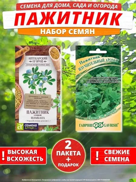 Семена пажитник для дома сада посадки