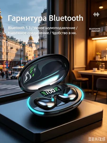 Наушники беспроводные с микрофоном 1More ComfoBuds, Bluetooth, черный