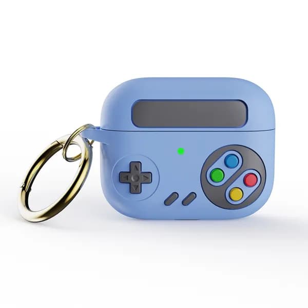 Защитный чехол для AirPods Pro2 Модель Nintendo голубой