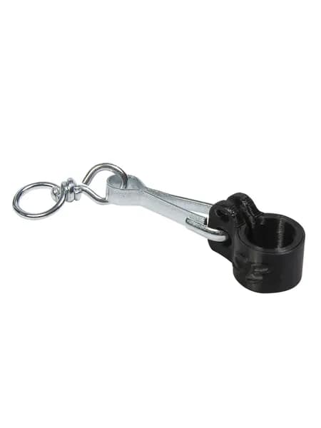 Ногавка для подсадной утки с карабином и вертлюгом Black