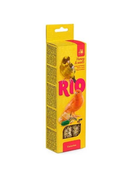 RIO Палочки для канареек с Медом и полезными семенами, 2 штуки в упаковке по 40 гр/