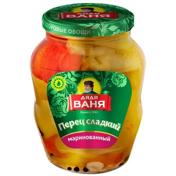 Перец сладкий Дядя Ваня резаный, маринованный, 680 г