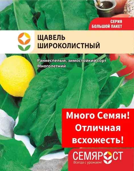 Семена Щавель Широколистный 3г Семярост