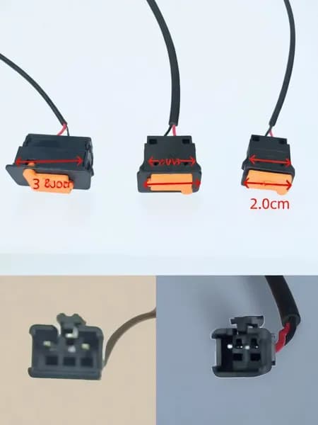 USB-зарядное устройство для телефона для электроскутеров и мотоциклов, широкий диапазон напряжения 5В 2А, быстрая зарядка, 4-контактный автомобильный разъем 3-контактный USB-кабель, средний размер