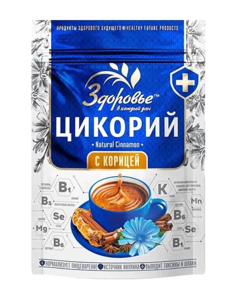 Здоровье Цикорий гранулированный с корицей, 85г