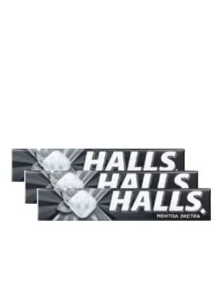 Леденцы Halls Ментол Экстра,3уп по 24,5г