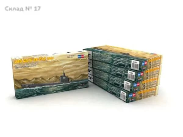 Hobbyboss 87012 1:700 U.S. Подводная лодка SS-212 военно-морского флота Маленькая акула", 1941 годсборная модель корабля