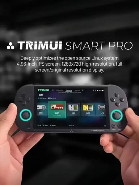 TRIMUI Smart Pro - открытая игровая консоль для аркадных игр с экраном 4,96 дюйма в HD качестве