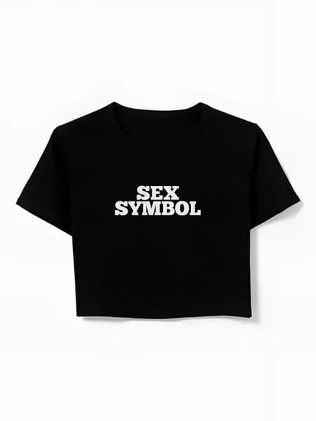 Кроп-топ Sex symbol y2k glamour Карнавал