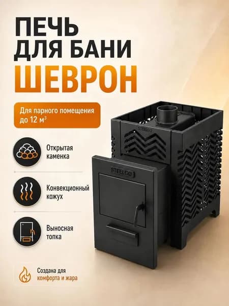 Печь для Бани и сауны Стил Конвекция 12