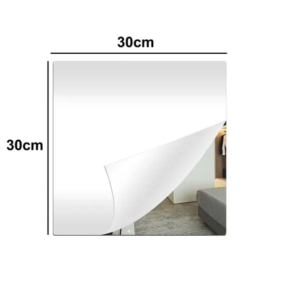 Зеркало интерьерное, 30 см х 30 см, 1 шт