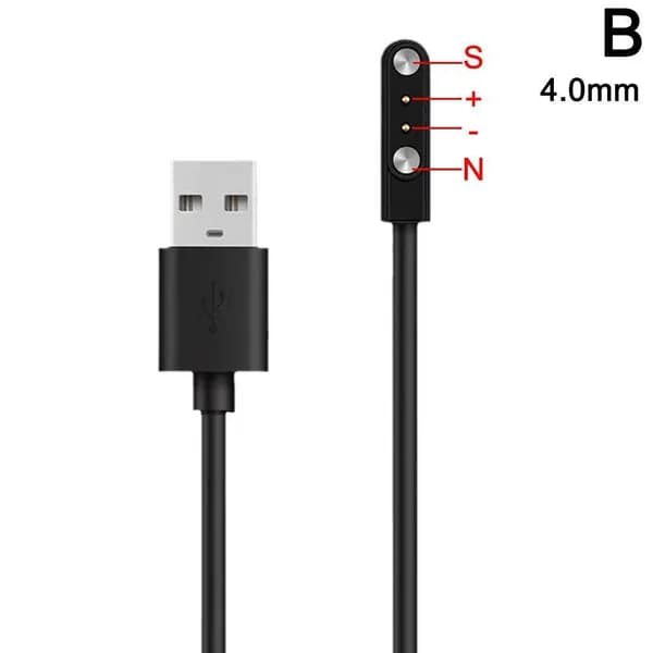 2-контактный 2,48/4/7,62 мм 4-контактный смарт-часы магнитный USB-кабель для зарядки