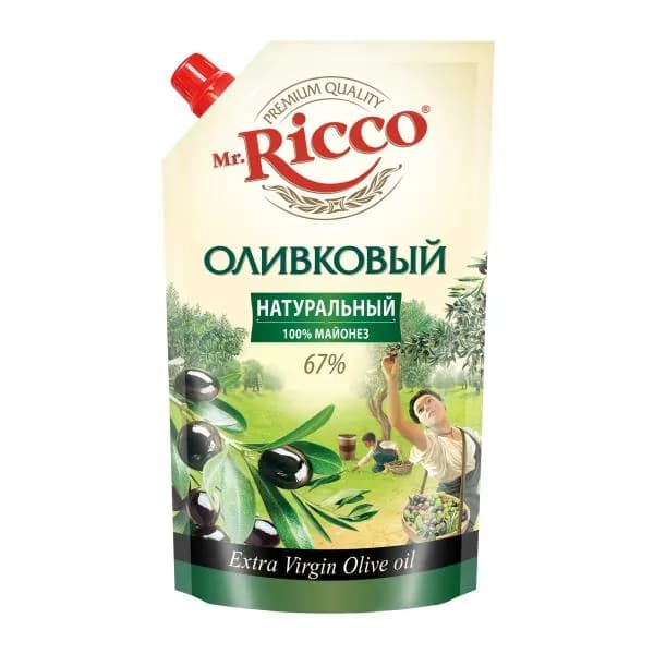 Майонез Mr. Ricco Оливковый 67% 375г