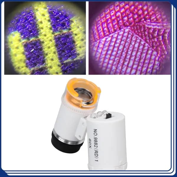 60X Микроскоп с LED Светом, Компактный, Для Использования В Поездках