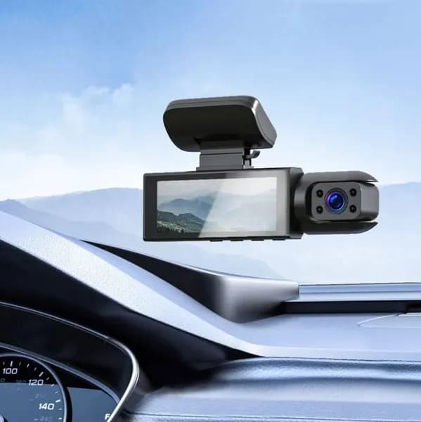 Видеорегистратор автомобильный двухкамерный Black Box Traffic Recorder Super HD 1296