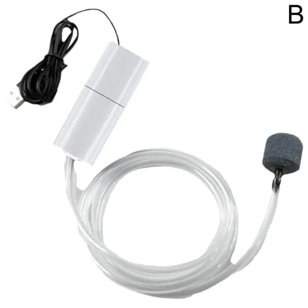 Портативный мини-USB аквариумная рыбка для резервуара, кислородный воздушный насос, гидропонный компрессор, аэратор с камнем, силиконом