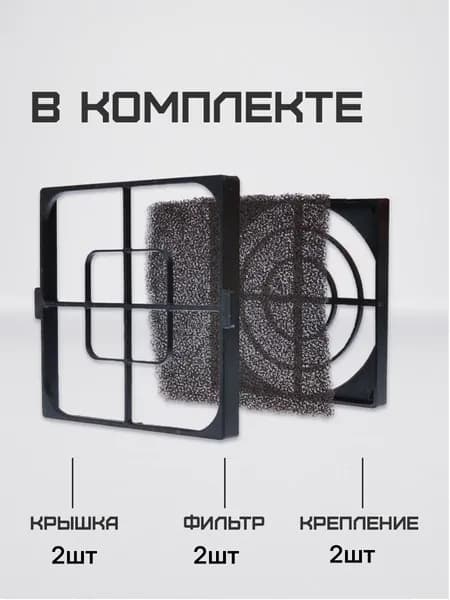 КОМПЛЕКТ фильтров 2в1 10мм кулер на 140 Antminer S21, S21+, S21 Pro, S21 XP и аналоговa