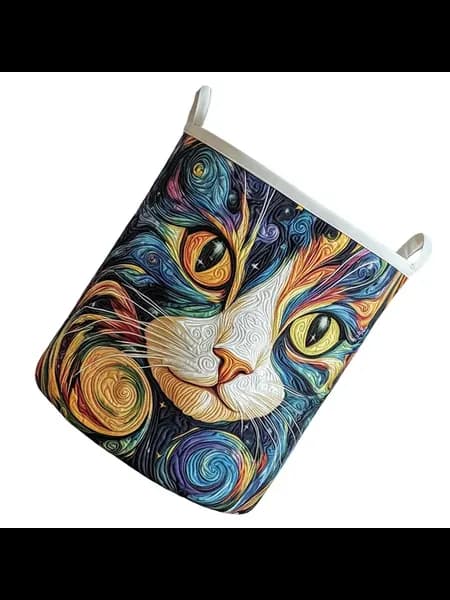 Котон. корзина для белья складная, большая для спальни и ван