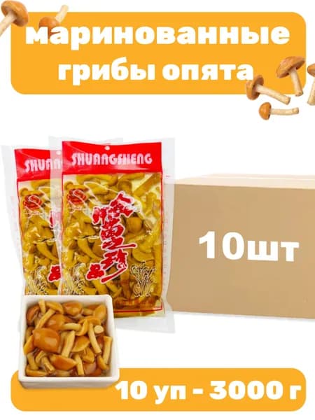 Маринованные грибы опята 10 уп - 3000 г