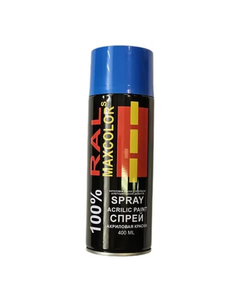 Спрей RAL Maxcolors 5005 Signal Blue Acrilico синий глянец, 400мл