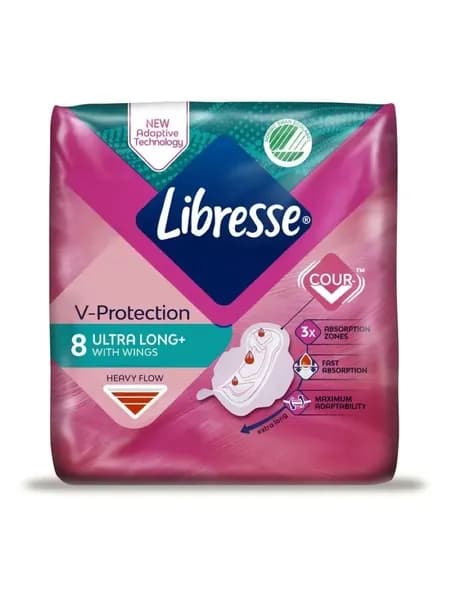 Прокладки женские Libresse Ultra Long + 8 шт