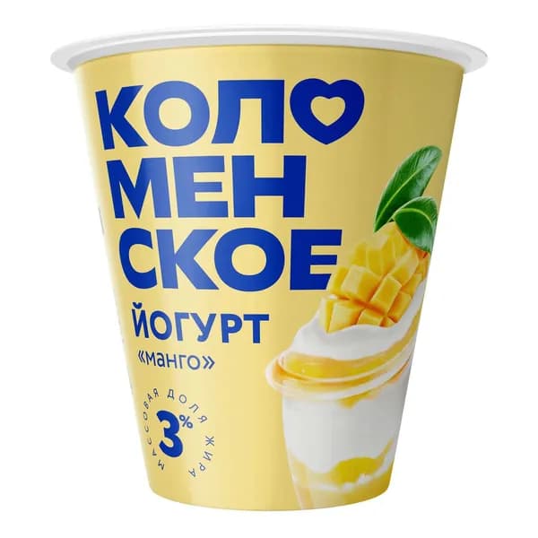 Йогурт Коломенское манго 3% 300 г