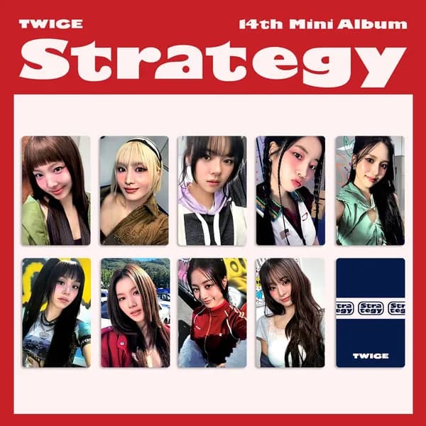 TWICE Карточки Mini14 Strategy Коллекционная карточка альбом карты 54 * 86 мм 7 шт