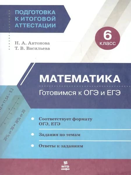 Математика 6 класс Готовимся к ОГЭ и ЕГЭ | Антонова А. Н.