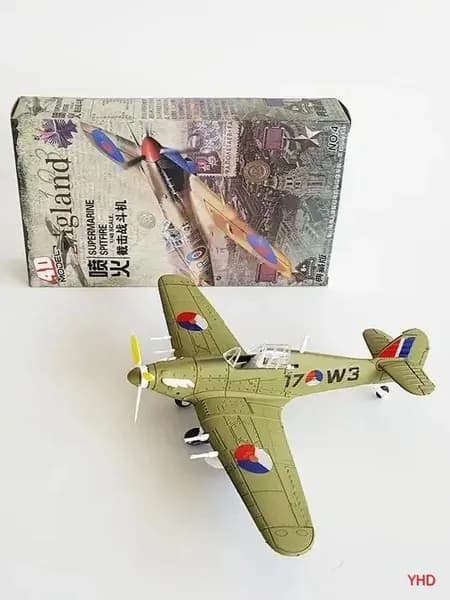 Масштабная модель истребителя Харрикейн 1:48 для военной симуляции: 4D-сборка с пропеллером, 1 комплект
