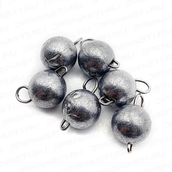 Разборный груз для оснащения приманок Best Fishing "Микро-чебурашка", 2.5 г, 6 шт.