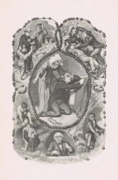 Песни Беранже. Четки добряка. Антикварная цинкография. Россия, 1905 год