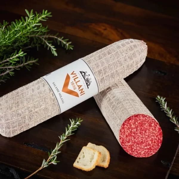 Итальянская салями "Милано", Vilanni, до 550 гр. (отрез от заводского куска в вакууме)