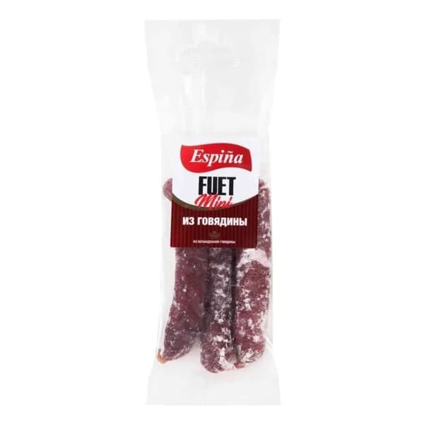 Колбаса сыровяленая Espina Фуэт мини из говядины полусухая 60 г