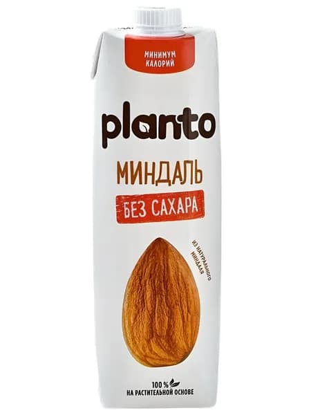 Напиток миндальный Planto 1,2% 1 л, набор: 2 штуки