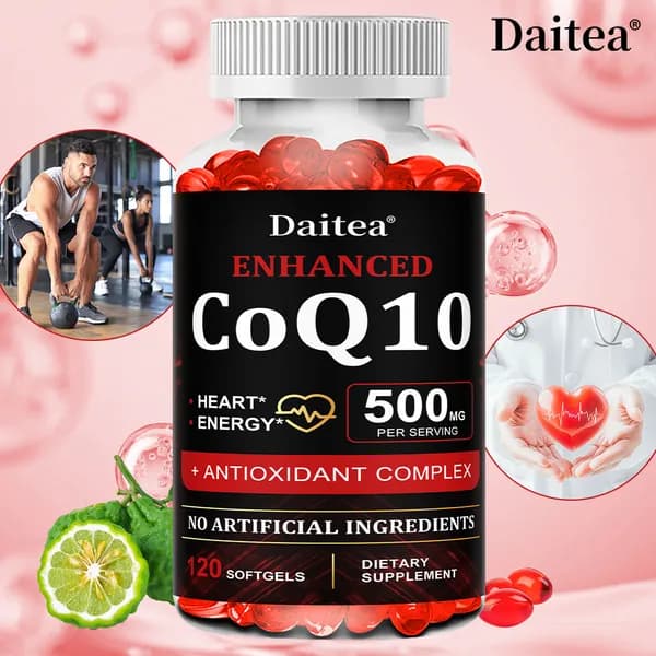 Коэнзим Q10 способствует здоровью мозга, снимает стресс, повышает энергию и иммунитет. 60/120 капсул