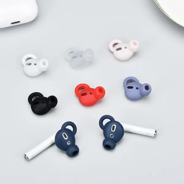 Подходит для наушников airpods, шумоподавляющие амбушюры, нескользящие чехлы для наушников, прозрачный цвет, 1 пара