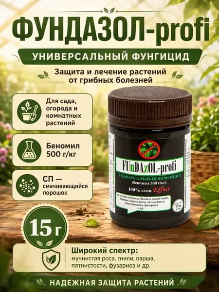 Фундазол для борьбы с заболеваниями растений