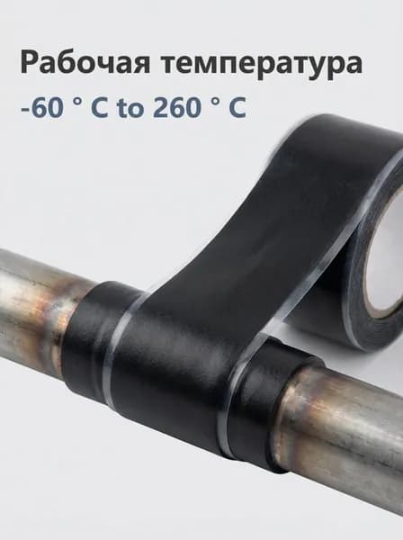 Самофиксирующаяся гидроизоляционная лента для труб, 1 5 м x 25 мм