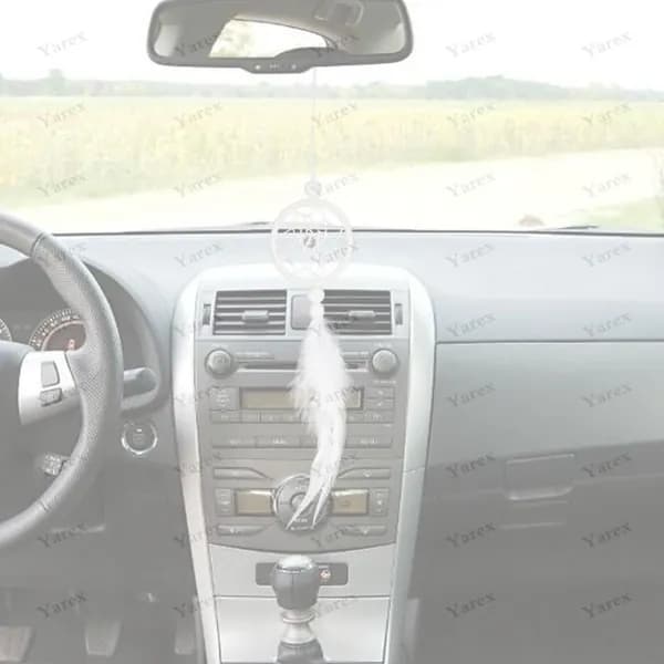 Белая ручная работа ловец снов для автомобиля и спальни из металлического кольца с перьями