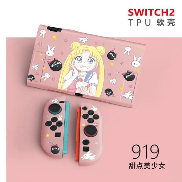 Защитный чехол для Switch 2-го поколения, мягкий чехол из ТПУ, матовый цветной чехол.