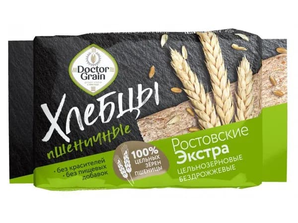 Хлебцы хрустящие Ростовские экстра Пшеничные ПЭТ 65 гр 30 штук.
